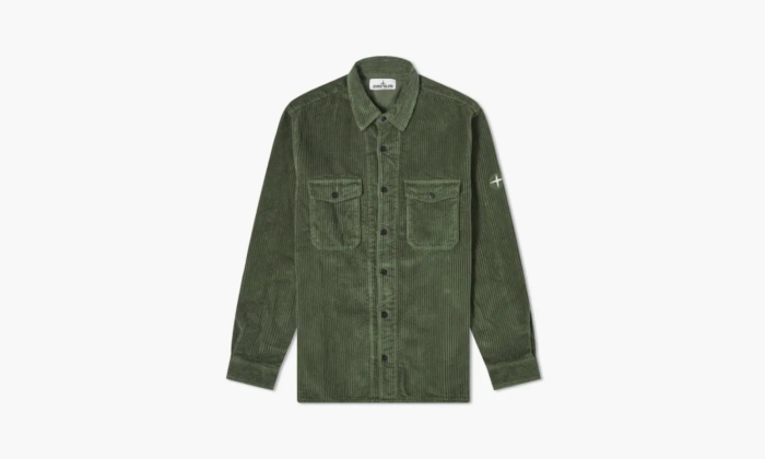 Stone Island Corduroy 2 Pocket Overshirt Sage Green 