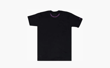 Chrome Hearts Neck Logo Tee Black/Purple 