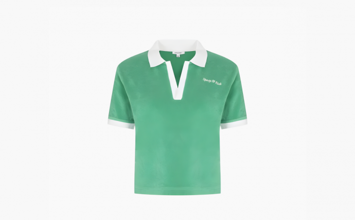 Sporty & Rich Prince Sporty Cotton Terry Polo "Green" 