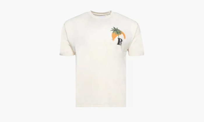 RHUDE Miami Gp Moonlight Tee Vintage White  RHUDE Miami Gp Moonlight Tee Vintage White