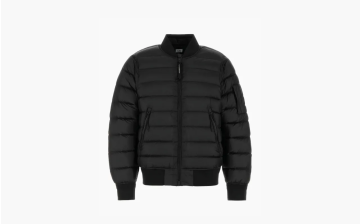 C.P. Company Down Quilted Bomber Jacket Black 