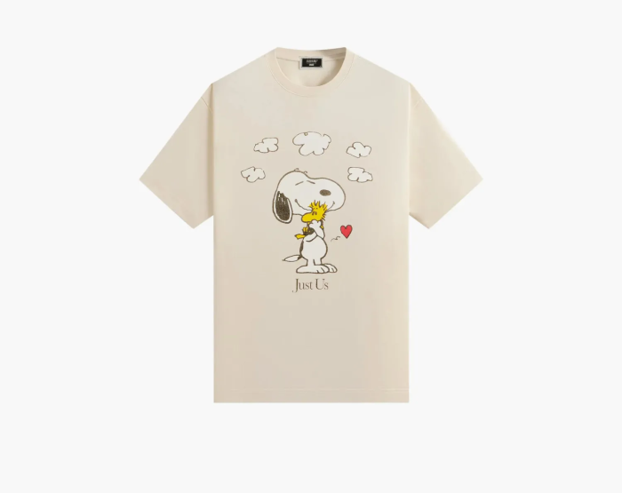 Kith For Peanuts Snoopy Just Us Tee Sandrift  Kith For Peanuts Snoopy Just Us Tee Sandrift