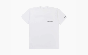 Chrome Hearts Scroll Logo Pocket T-Shirt White 