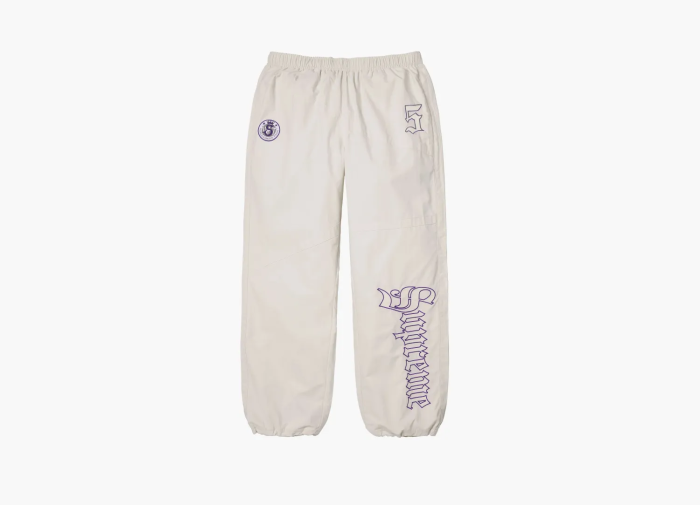 Supreme Old English Track Pant  White 