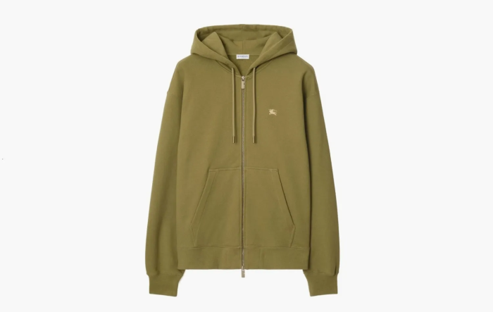 Burberry Cross Stitch EKD​ Cotton Zip Hoodie Estate 