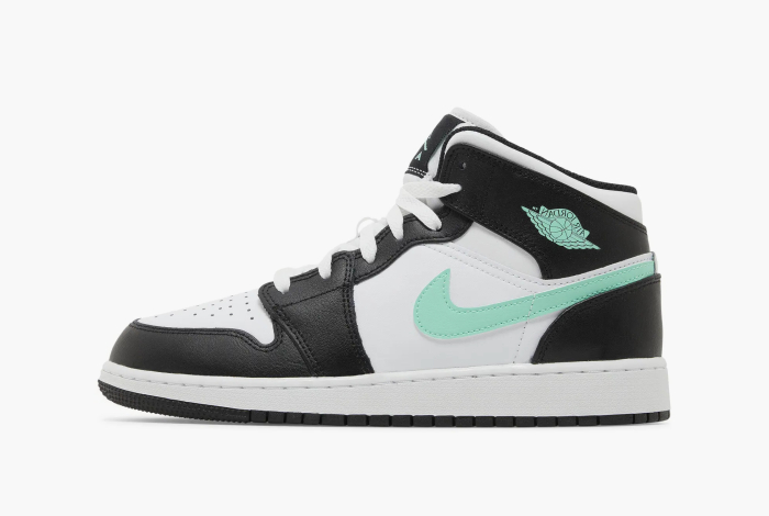 Air Jordan 1 Mid GS Green Glow 