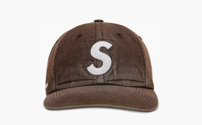 Supreme Cordura Denim S Logo 6-Panel Brown 