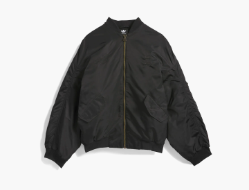Adidas Originals x Willy Chavarria Satin Bomber Jacket Black 