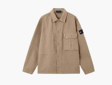 Stone Island Light Bull Denim-TC Overshirt Desert 