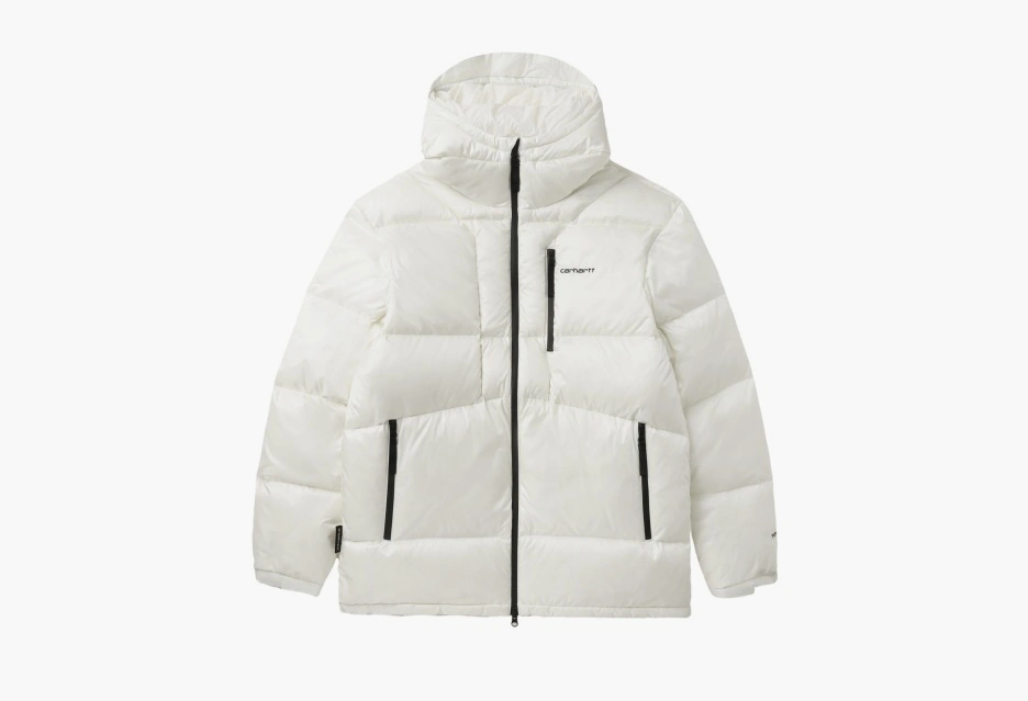 Carhartt WIP Quilted Down Puffer Jacket White  Carhartt WIP Quilted Down Puffer Jacket White