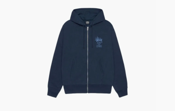 Stussy Well Suited Zip Hoodie Navy 
