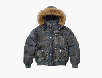 Supreme x True Religion Puffer Jacket Dirty Indigo 