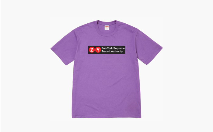 Supreme Zoo York Transit Tee "Purple" 