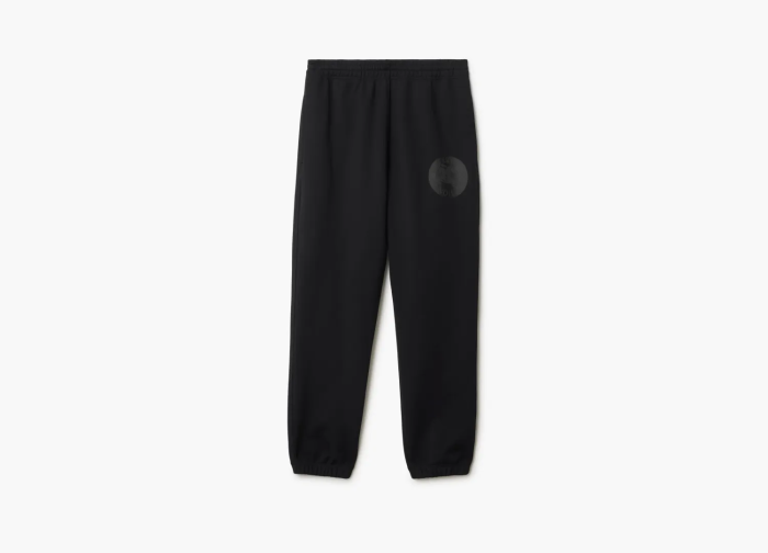 Burberry EKD Badge Cotton Jogging Pants Black 