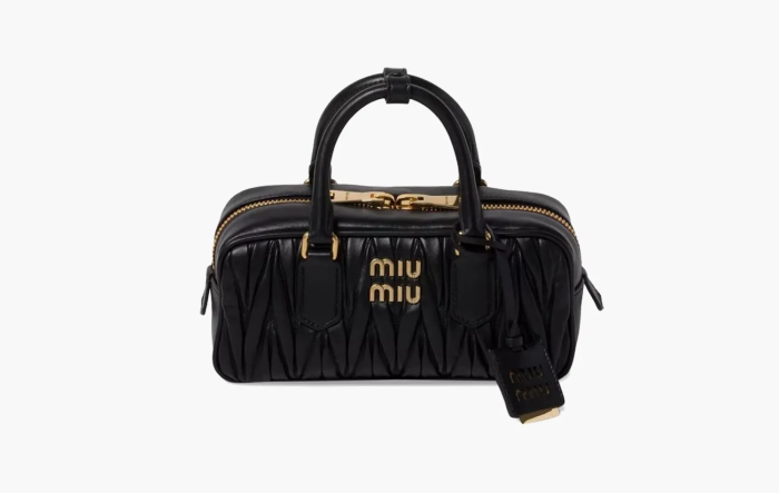 Miu Miu Matelassé Mini Arcadie Bag Black 