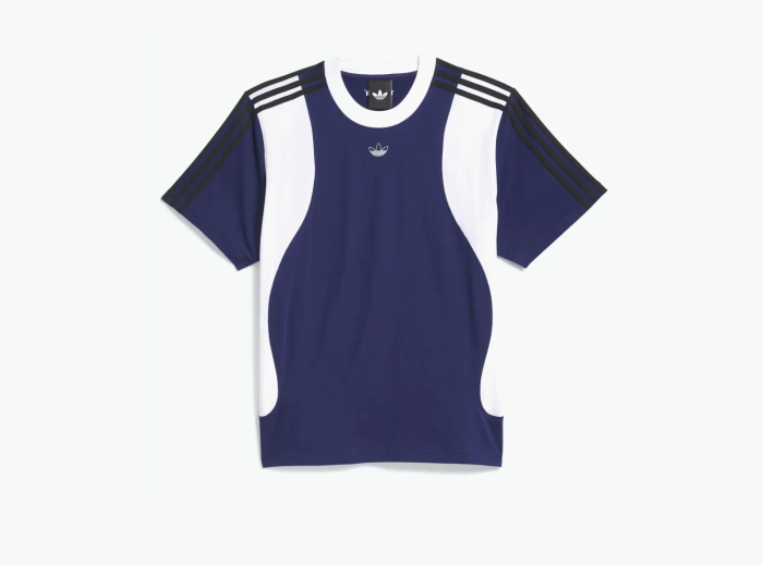 Adidas Originals Tyshawn Tee Dark Blue / White  Adidas Originals Tyshawn Tee Dark Blue / White