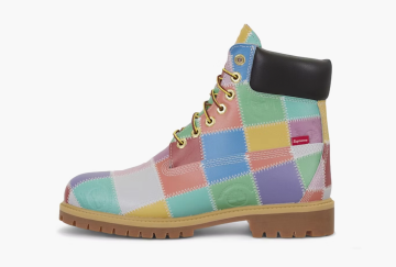 Timberland 6 Inch Premium Waterproof Boot x Supreme Patchwork - Multi-Color 