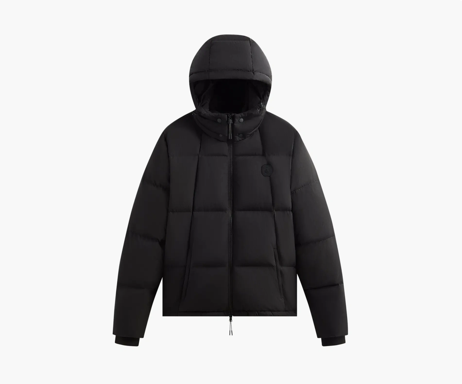 Kith Wrinkle Nylon Midi Puffer Black  Kith Wrinkle Nylon Midi Puffer Black