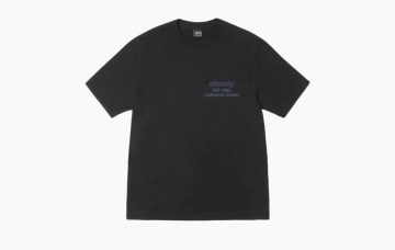 Stussy California Grown Tee Pigment Dyed Black 