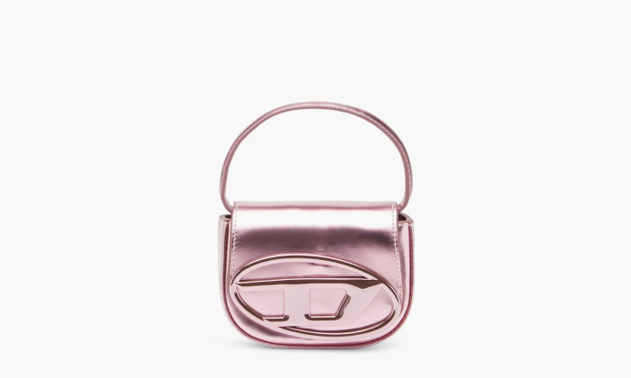Diesel 1DR Iconic Mini Bag Mirrored Leather Pink 