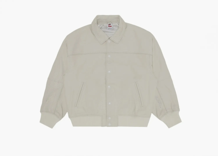Supreme x Nike Leather Varsity Jacket Snakeskin 