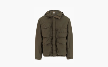 C.P. Company Jacket With Lenses On The Hood Green 