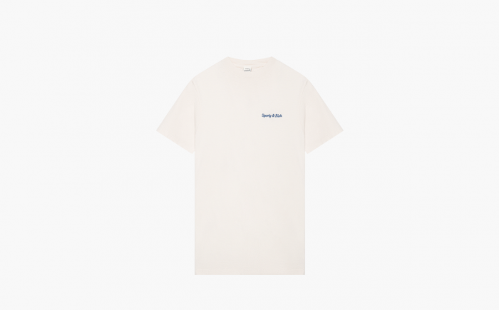  Sporty & Rich Classic Logo T Shirt SS21 "Cream" 