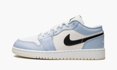 Jordan 1 Low GS "Ice Blue Black" - 7Y