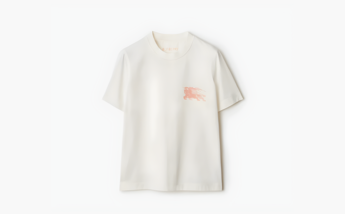 Burberry EKD Cotton T-shirt "Chalk White" 