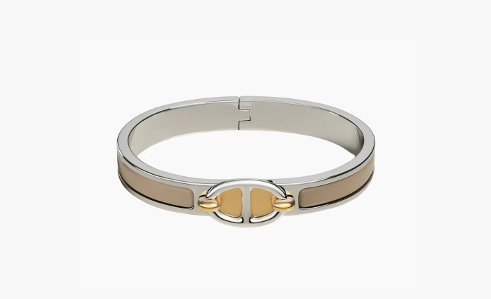 Hermes Mini Clic Chaine d'Ancre bracelet Silver/Umber  Hermes Mini Clic Chaine d'Ancre bracelet Silver/Umber