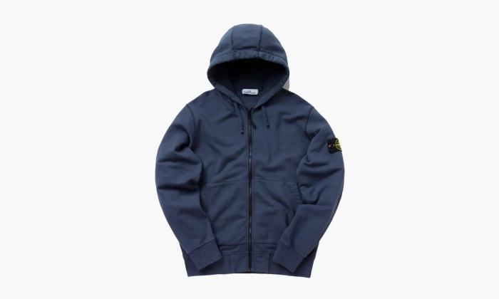 Stone Island Full Zip Hoodie Dark Blue 