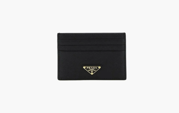 Prada Saffiano Card Holder Black  Prada Saffiano Card Holder Black