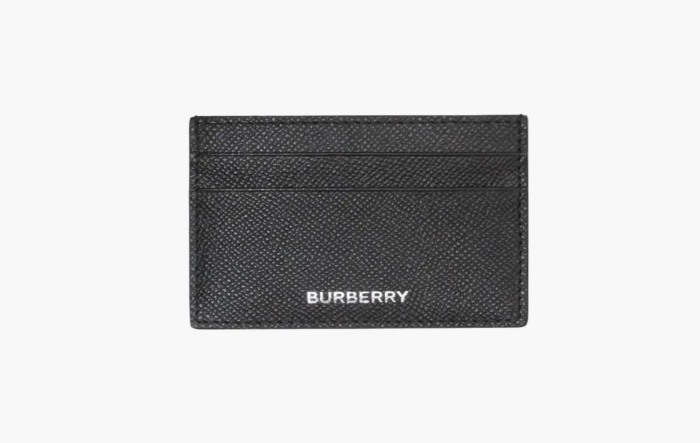 Burberry Grainy Leather Card Case (4 Card Slot) Black  Burberry Grainy Leather Card Case (4 Card Slot) Black
