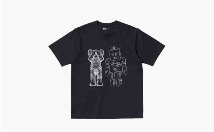 Kaws Uniqlo x Warhol Collaboration Unisex T-Shirt Black 