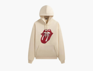 Kith For The Rolling Stones Classic Logo Nelson Hoodie Muslin 