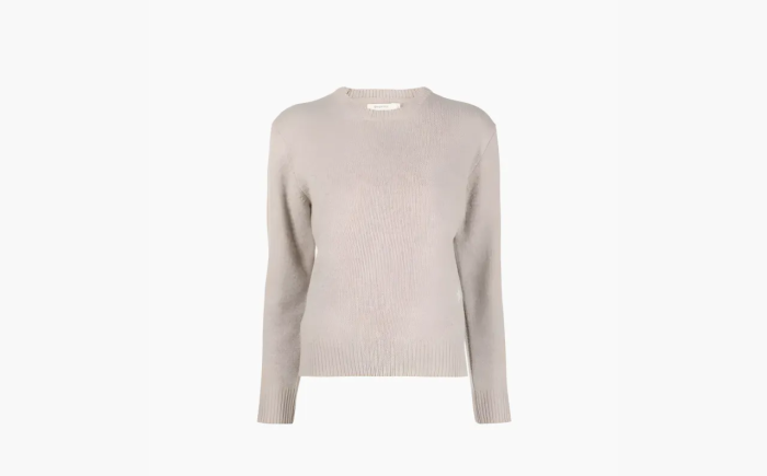 Sporty & Rich Logo-embroidered Wool Jumper Brown  Sporty & Rich Logo-embroidered Wool Jumper Brown