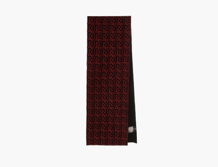 Fendi Over Wool Muffler Red  Fendi Over Wool Muffler Red