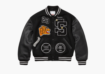 Supreme Tiger Varsity Jacket Black  Supreme Tiger Varsity Jacket Black