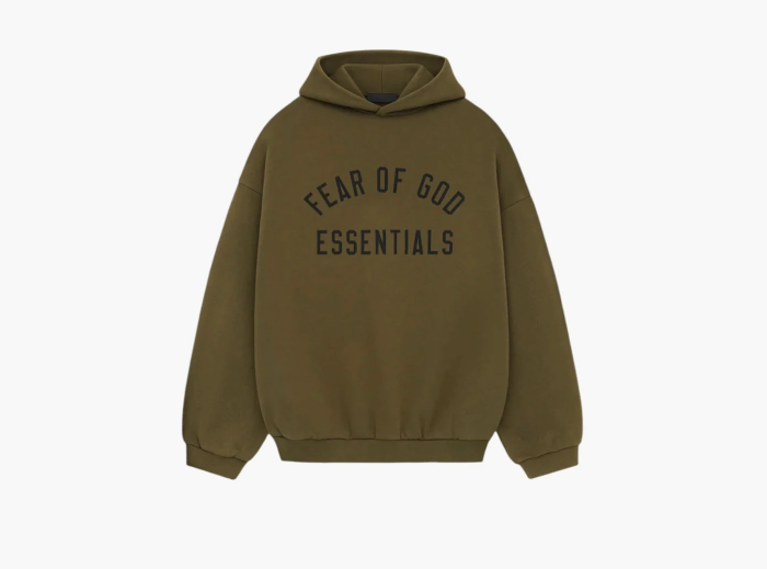 Fear of God Essentials Fleece Hoodie Olive 