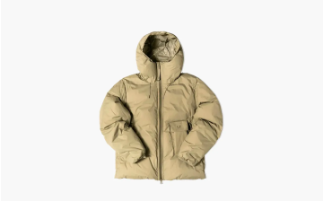 C.P. Company Logo Down Jacket Beige 