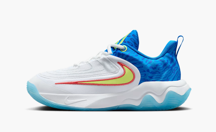 Nike Giannis Immortality 4 SE GS  "White Photo Blue Hyper Royal Light Lemon Twist" 