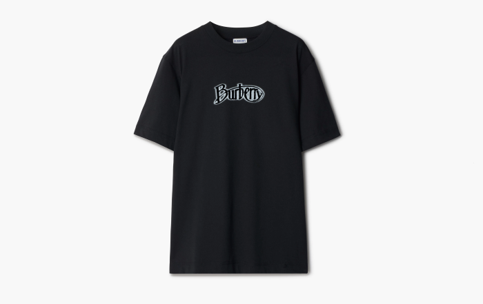 Burberry  Logo Cotton T-shirt "Coal" 