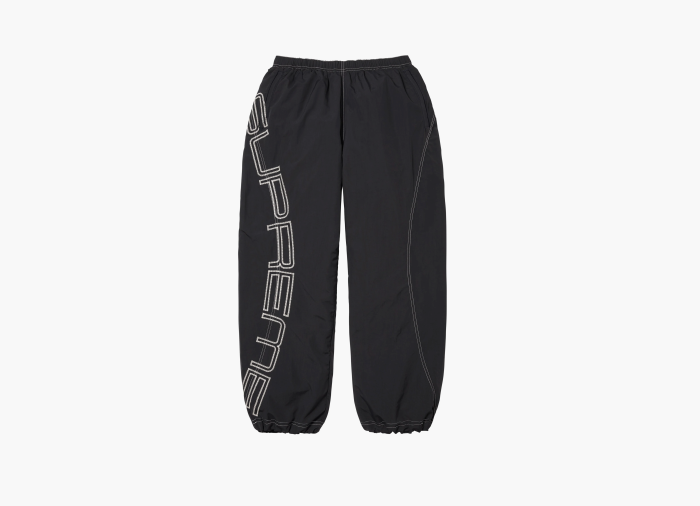 Supreme  Spellout Embroidered Track Pant  "Black" 
