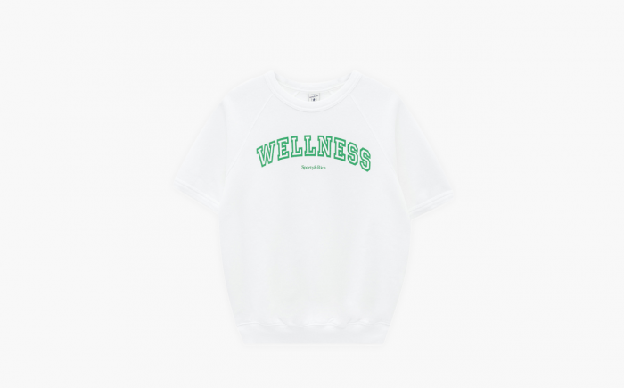 Sporty & Rich Wellness IVY (outline) Short Sleeve Crewneck SS24 "White" 