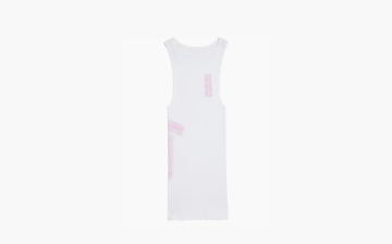 Chrome Hearts T Bar Rib Tank White/Pink 
