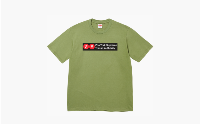 Supreme Zoo York Transit Tee "Olive" 