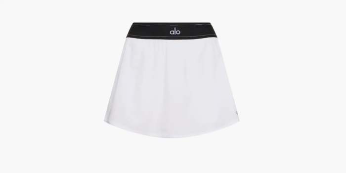 Alo Yoga Match Point Tennis Skirt White  Alo Yoga Match Point Tennis Skirt White