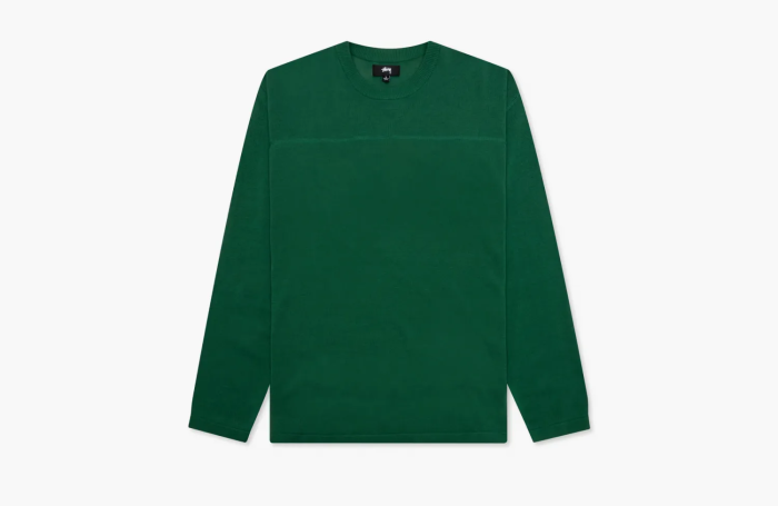 Stussy Football Sweater Green  Stussy Football Sweater Green