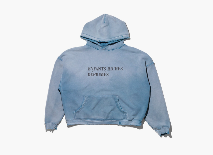 Enfants Riches Déprimés Classic Logo Hoodie Sun Faded Aqua  Enfants Riches Déprimés Classic Logo Hoodie Sun Faded Aqua