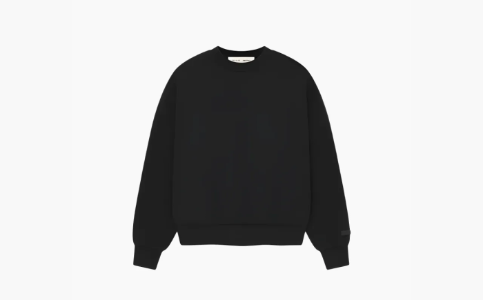 Fear Of God Essentials Graphic print Sweatshirt Jet Black  Fear Of God Essentials Graphic print Sweatshirt Jet Black